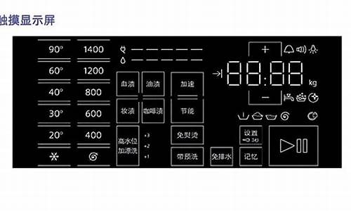 西门子洗衣机屏幕符号_西门子洗衣机屏幕符号大全图解