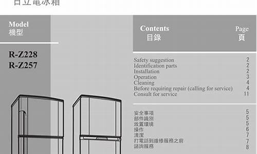 荣事达电冰箱说明书_荣事达冰箱说明书图